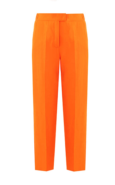 Beatrice B Cotton Crepe Orange Pants