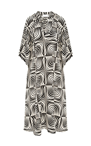 Beatrice B Egle Dress Blk & White