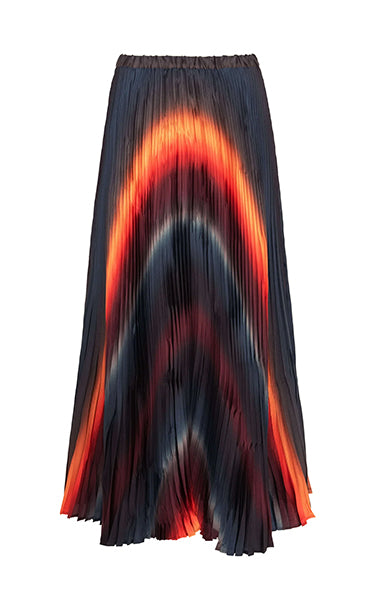 Beatrice B Plisse Multi Colour Skirt