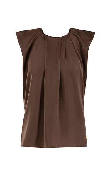 Coster Copenhagen Chocolate Drape Top