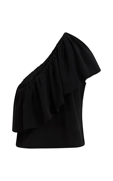 Coster Copenhagen One Shoulder Top Black