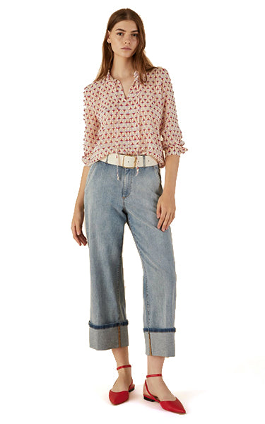 Emme Dotted Timoteo Red Blouse