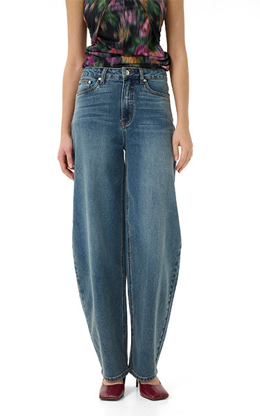 Gestuz Barrel Jeans in Vintage Denim