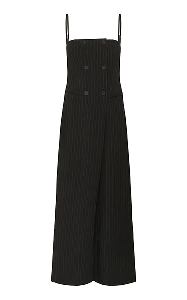 Gestuz Black Pinstripe Jumpsuit