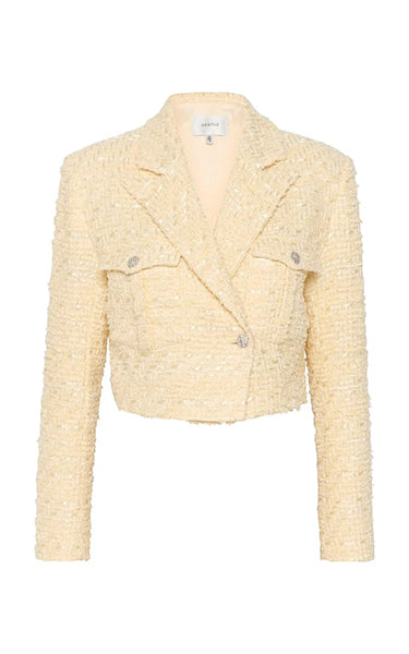 Gestuz Textured Cream Jacket