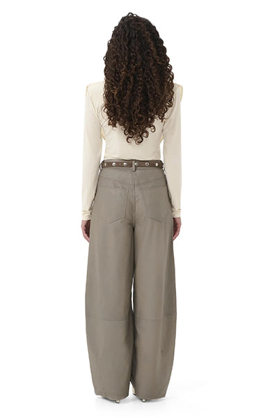 Gestuz Wide Drape Neck Top Cream
