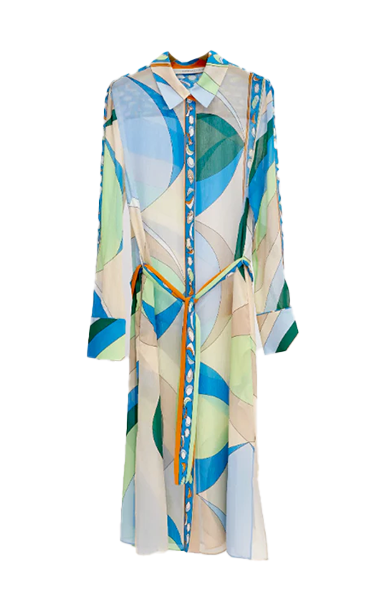 Herzen Silk Multi Shirt Dress