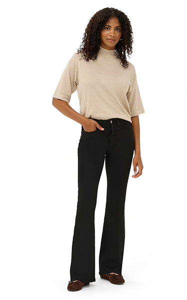 Kaffe Black Slim Flare Jeans