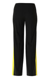 Marccain Black Pants with Lemon Stripe