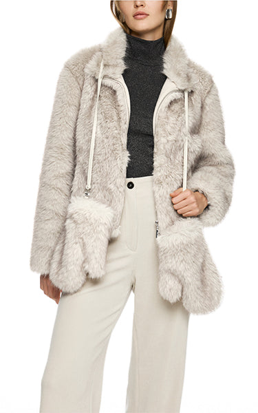 Marccain Faux Fur Mittens