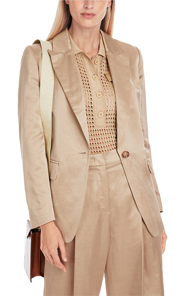 Marccain Satin Blazer – Elegant Women's Tailored Jacket