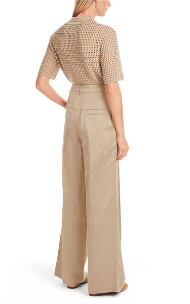 Marc Cain Macaron Satin Pants – Elegant Women's Trousers