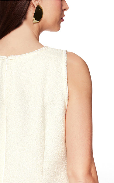 Marccain Off White Boucle Classic Dress