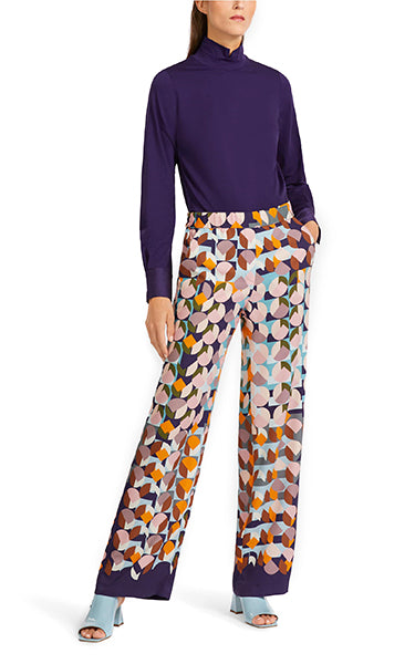 Marccain Purple Print Pants