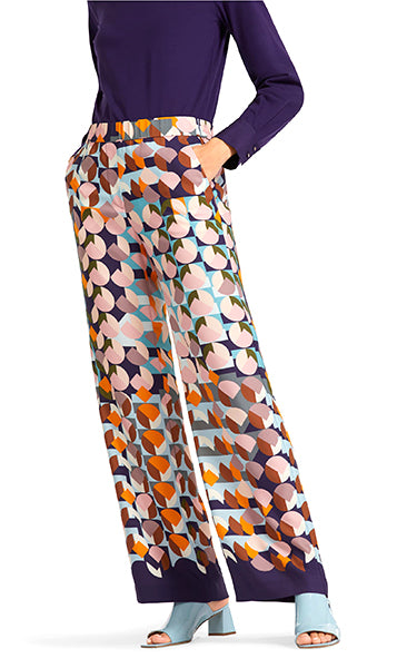 Marccain Purple Print Pants
