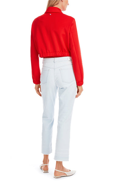 MarcCain Red Scuba Jersey Jacket – Chic & Comfy