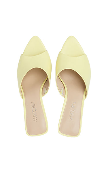 MarcCain Vanilla Kitten Heel Mules – Elegant Leather Sandals