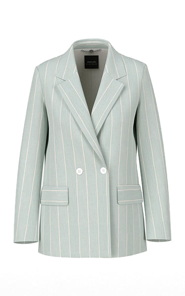 Marccain Stripe Blazer Breath – Viscose Linen Elegance