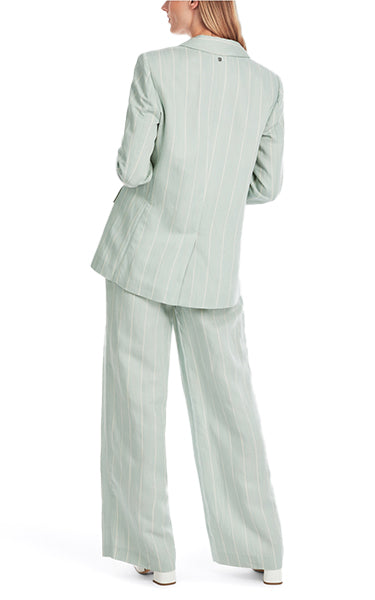 Marccain Stripe Blazer Breath – Viscose Linen Elegance
