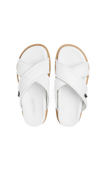 Chunky White Comfort Mule – Best Marccain Sandal