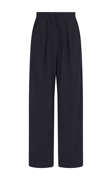 Marella Maya Gabardine Navy Pants