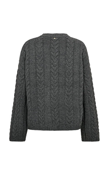 Mos Mosh Cable Sweater in Grey
