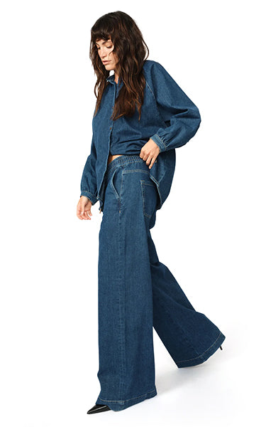 Mos Mosh Drawsting Denim Pants