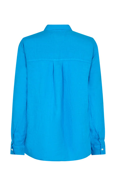 Mos Mosh Karli Blue Linen Shirt