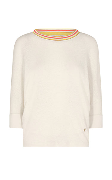 Mos Mosh Shay 3/4 Sleeve Tee in Birch