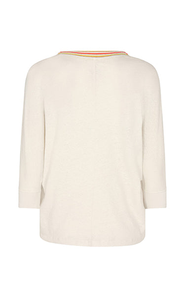 Mos Mosh Shay 3/4 Sleeve Tee in Birch