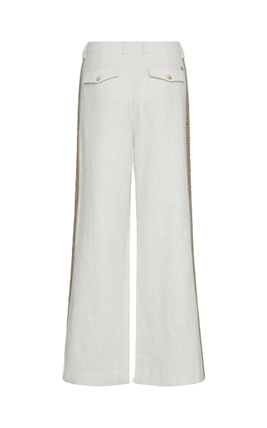 Mos Mosh White Ramie Pants