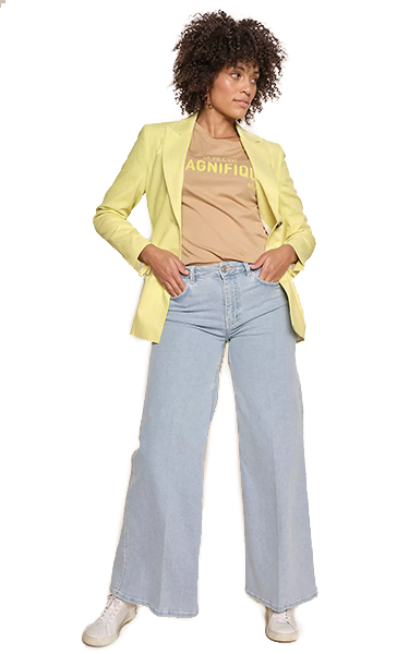 Mos Mosh Yellow Pinstripe Jacket