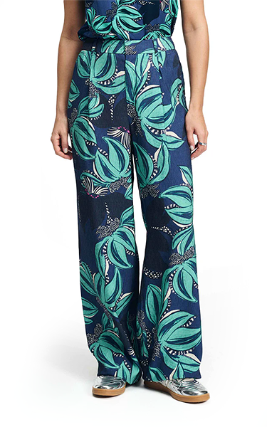 POM Amsterdam Green Floral Pants