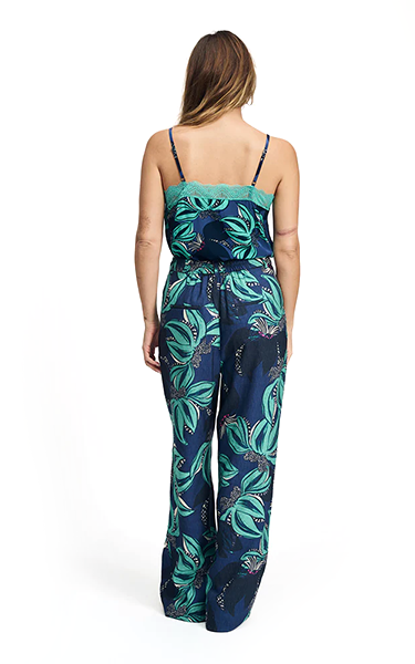 POM Amsterdam Green Floral Pants