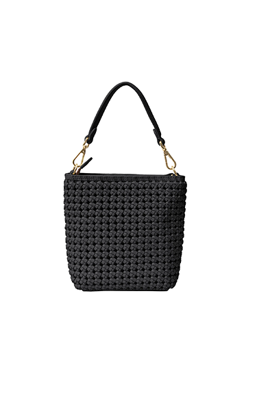Saben Coco Mini Bag Black Fine Braid