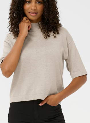 Kaffe Izza Knit in Feather Grey