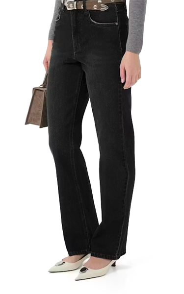 Gestuz Straight Denim in Washed Black