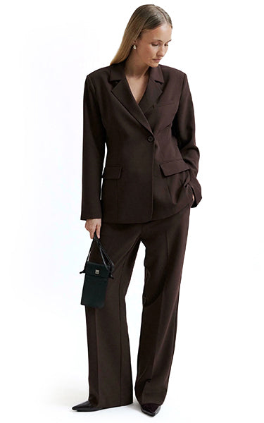 Second Female Chocolate Plum Blazer