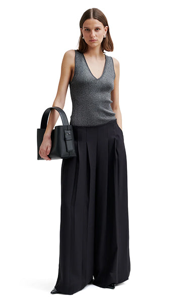 Second Female Gunmetal Lurex Knit