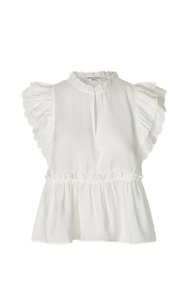 Second Female White Frill Top