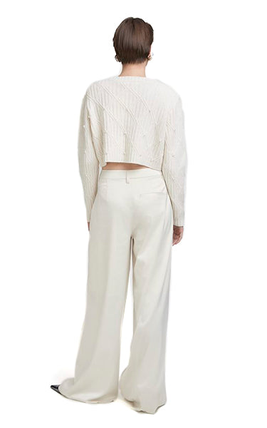 Gestuz Dandan Crop Knit Cream