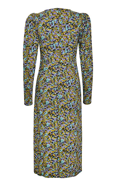 Gestuz Floral Dress with Puff Sleeves