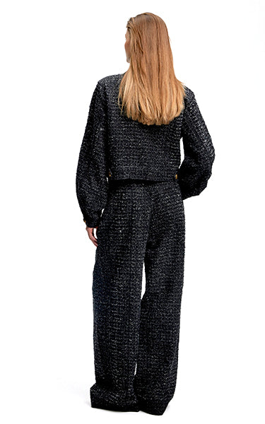 Gestuz Jaenetta Wide Pants Boucle Black