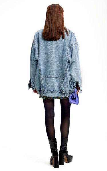 Gestuz Oversized Denim Bomber