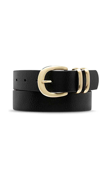 Status Anxiety Let It Be Belt Black Gold