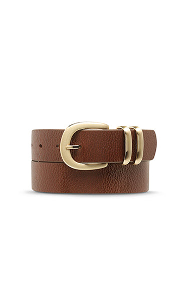 Status Anxiety Let It Be Tan Gold Belt
