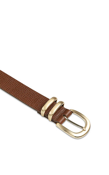 Status Anxiety Let It Be Tan Gold Belt
