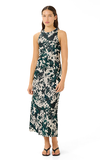 Gestuz Green Ox Satin Dress – Elegant Satin Midi Dress