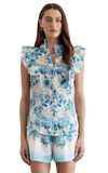 Aqua Blu Audrey Top in Multi