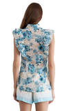 Aqua Blu Audrey Top in Multi